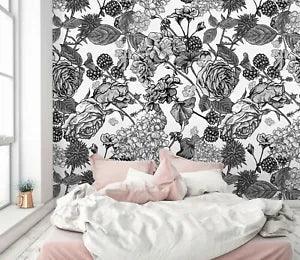 3D Peony Flower ZHU6241 Wallpaper Wall Mural Removable Self-adhesive Zoe