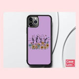 Phone Case Cover  Dancing Skeletons with sunflowers funny- Skull iPhone 14 iPhone 13 iPhone 12 iPhone 11 iPhone XR Summer vibes phone cover