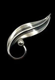 Delfino Signed Taxco Mexico Lily Of The Valley Sterling Silver Brooch Pin
