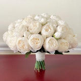 Ivory Peony Bouquet, Wedding Bouquet, Bridal Bridesmaids Bouquets ,Real Touch Peony Wedding Bouquet, Silk Peony Bouquet, Boho Floral Bouquet