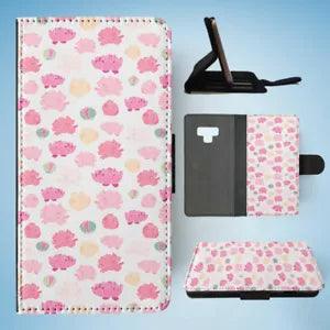 SAMSUNG GALAXY NOTE 9 FLIP CASE WALLET COVER|PEONIES FLORAL FLOWER PATTERN