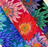 3 FAT QUARTERS KAFFE FASSETT PHILIP JACOBS TROPICAL WATER LILIES PJ119 FABRIC