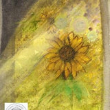 Misery - The misery, hardship and suffering of Ukrainians depicted by a distorted view of a sunflower. Original - Size: 10.25 x 7.5 inches