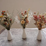 Small dried flower bouquet, natural dried flower powder blusher dried flower bouquet, wedding, table, event, gift dried flower decoration