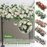 DIY Flowers Row Wedding Supply Rose Peony Wall Backdrop Arrangement Arch Decors