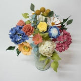 Hydrangea Peony Protea Bouquet Felt Flowers