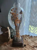 Vintage MCM Leonard Creations California Dried Floral Dandelions Terrarium Decor