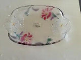 VTG Studio Nova Oval Double Handle Server Plate Wild Lily Colors 10.5"X15.5"