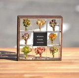 Handcrafted Botanical Collage dried bouquet silicone herbarium made in Japan