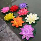 2PCS Fake Plants Lotus Flower Water Lily Floating Fountain Tank Aquarium Decor ??