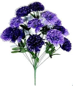 Lavender & Purple Carnation 20" Bush Memorial Flower In/Outdoor #2195
