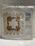 Columbia Minerva Crewel Pillow Kit Tiger Lilies Meredith Gladstone Vtg 1979