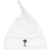 'Carnation Flower Silhouette' Baby Beanie Hat (BH00021356)