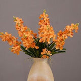 Quality Vanda Orchid Plant with Roots, Realistic Orchid Plant, Artificial Flowers, Home Floral Decor, Wedding Arrangement, Party Centerpiece