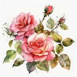 Watercolor Roses Bouquets Clipart| More than 100 Designs of Purple, Blue, Pink, Red, Orange, White, Gold, Multicolor Roses Printable images