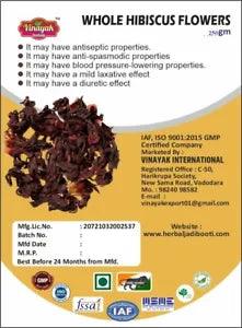 100% Premium Quality Sun Dried Organic Pure Hibiscus Flower Whole Loose Ceylon