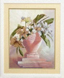 Diy Needlepoint Partial Embroidery "A Bouquet Of Lilies" Embroidery Kit.
