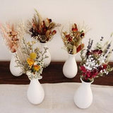 Mini dried flower bouquet, natural plant dried rose bouquet