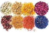 Combo of Dried Jasmine/Safflower/Marigold/Rose/Hibiscus/Blue Corn/Chamomile/