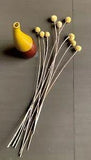 10 Pcs 16.5" Dried Craspedia Flower Yellow Billy Button Balls Floral Vase Filler