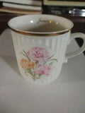 Original Czechoslovakia Bohemia Flower of the Month January Carnation Porcelain