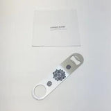 Winco Carnation Flower Stainless Steel Flat Bottle Opener Bartender 7-Inch