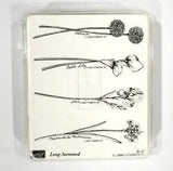 Stampin' Up Stamps LONG-STEMMED Flower Set Rubber Stamps Spring Lily Iris Allium
