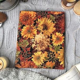 Golden Autumn Sunflowers with Metalic Gold Big Book Sleeve
