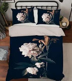 3D Peony Flower ZHUA3365 Bed Pillowcases Quilt Duvet Cover Set Queen King Zoe