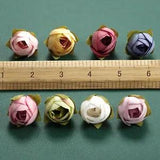 8Color 6/260PCS Artificial Silk Flower Head Mini Ranunculus For DIY Crafts Decor