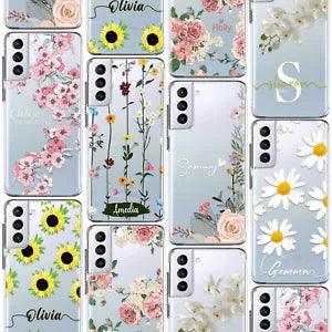 Sweet Flower Personalised Case Phone Cover For Samsung Galaxy S23 S22 S21 S20 FE