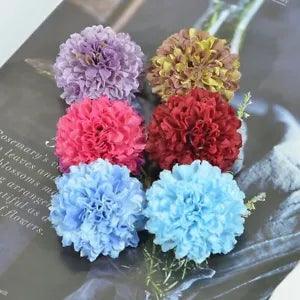 Carnation Silk Artificial Craft Flower Scrapbook Accessory Decors Flowers 30pcs