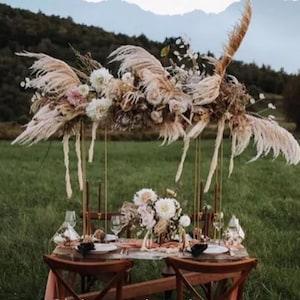 2.5 feet 1 Piece Ivory, Golden or Cream Pampas Grass/ Pampas Bundle/Home Decor/ Rustic Wedding Decor/ Brown Pampas/Natural Pampas