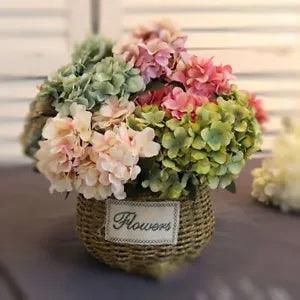 Artificial Peony Hydrangea Silk Flowers DIY Home Party Decoration Plastic Flower