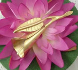 VTG 1940s Hector Aguilar for Coro Gold Plated Sterling Calla Lily Pin Brooch