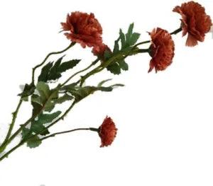 Artificial flowers branch home wedding decorative fake silk carnation...