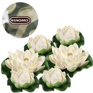 6PCS floating lotus artificial water lily flowers artificial lotus