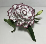 Vintage Lenox Fine Porcelain Pink Carnation Flower Floral Delicate Figurine 1989