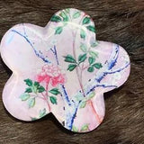Resin Flower Shaped Brooch Pink Carnation Picture 6cm Gold Gift Bag New