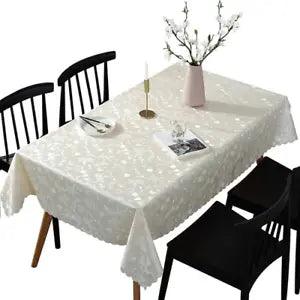 Europe Waterproof Tablecloth Flowers Embossing Printing Table Cloth PVC Cloth