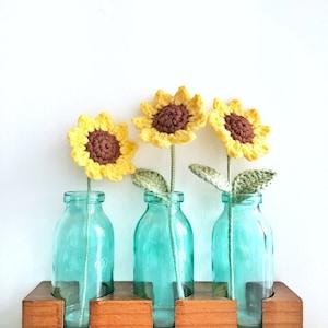 Crochet Sunflower | Crochet Flowers | Floral Ornament | Table Decor | Gifts For Her