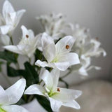 Lily Bouquet -  Lily Stem / Artificial Flower / DIY | Floral / Centerpiece / Wedding / Home Decor / Gifts / White