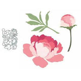 Layering Peony Flower Cutting Dies for Diy Scrapbook Embossing Paper Card Crafts