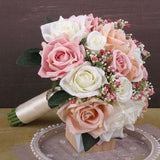 Dusty rose bridal bouquet, Bridal bouquet pink and ivory, Pink roses bouquet, Dusty rose wedding bouquet, Wedding bouquets roses