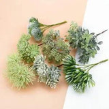 6 PCS Silk flowers scrapbooking artificial plants home wedding decoration fake