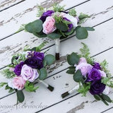 Purple Bouquets, Bridesmaids Bouquets, Bridal bouquets, Boho Wedding Bouquets, Bridesmaids bouquet, Artificial Wedding Flowers