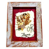 Vintage Dried Pressed Thyme by FlowerCrafters Wood Frame Handmade Wall Decor