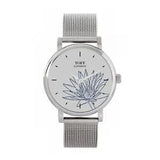 Toff London TLWS-17597 Ladies Blue Water Lilies Flower Watch
