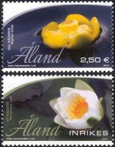 Aland 2013 Water Lilies/Lily/Aquatic Plants/Flowers/Nature 2v set (af1025)