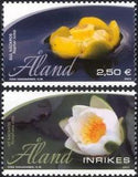 Aland 2013 Water Lilies/Lily/Aquatic Plants/Flowers/Nature 2v set (af1025)